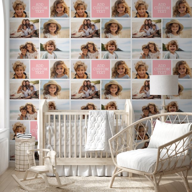 Create Your Own Photo Collage - 6 photos Monogram Wallpaper (Kids)