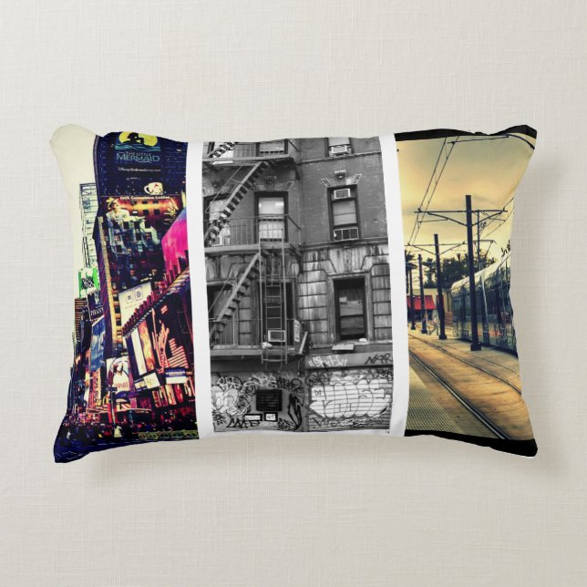 Create-Your-Own Photo Collage Accent Pillow (Front)