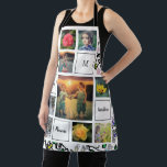 Create your own photo collage garden apron<br><div class="desc">Create your own family and flowers photo collage,  watercolor leaves apron 
You can personalize it and add your most beautiful photos,  monogram and text.
Beautiful garden & florist apron,  best apron for every gardening lover.</div>
