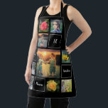 Create your own photo collage garden apron<br><div class="desc">Create your own family and flowers photo collage,  black apron 
You can personalize it and add your most beautiful photos,  monogram and text.
Beautiful garden & florist apron,  best apron for every gardening lover.</div>