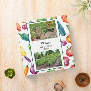 Create your own photo collage garden binder