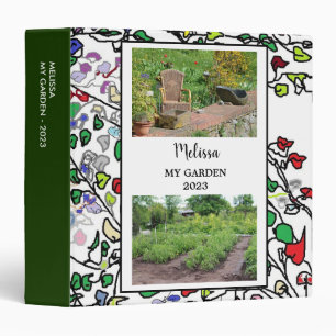 Create your own photo collage garden binder