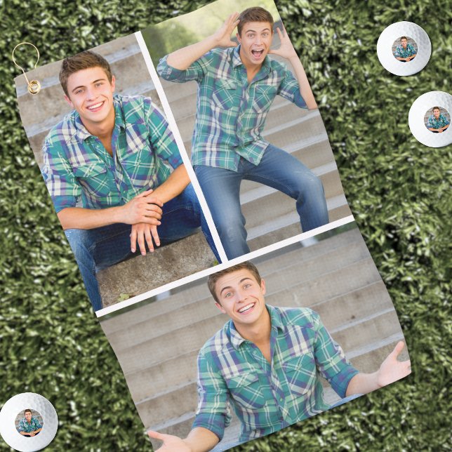 Create Your Own Photo Collage Golf Towel (Create your Own Photo Golf Towel )