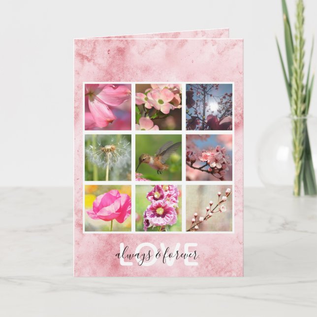 Create Your Own Photo Collage Love Card (Front)
