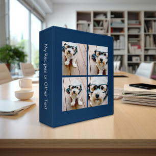 Create Your Own Photo Collage - Navy 4 Pictures Binder