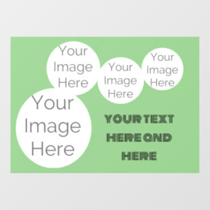 create your own photo collage  window cling