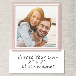 Create Your Own Photo Custom Keepsake Pink Favors Magnet