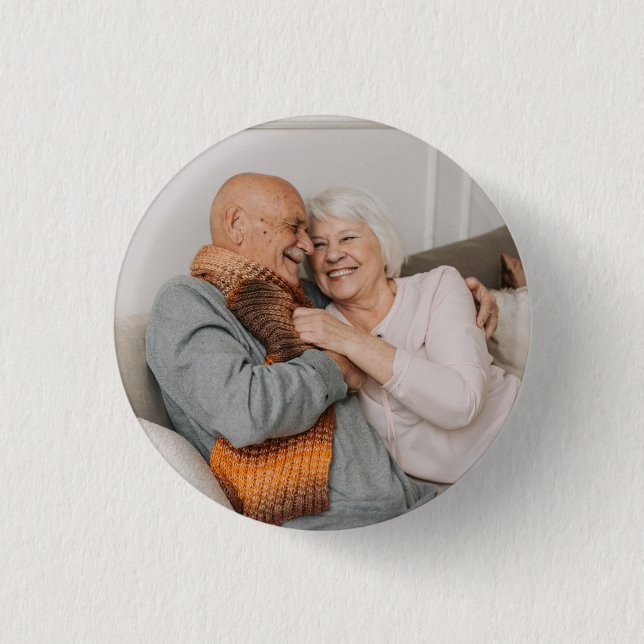 Create Your Own Photo Custom Pic 1 Inch Round Button (Front)