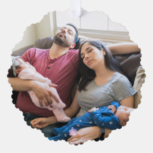Create Your Own Photo Custom Pic DIY Family Ornament Card
