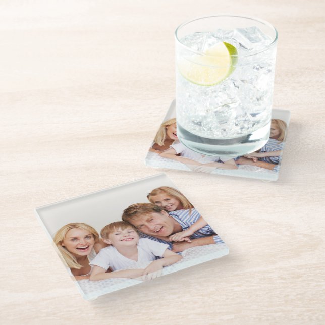 Create Your Own Photo Custom Pic DIY Glass Coaster (Angled)