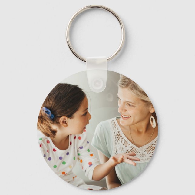 Create Your Own Photo Custom Pic DIY Keychain (Front)