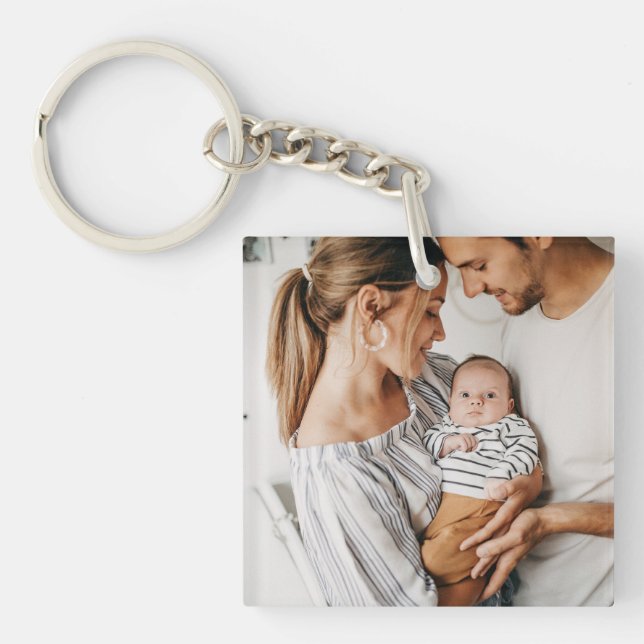 Create Your Own Photo Custom Pic Double Sided Keychain (Front)