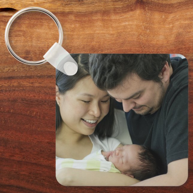 Create Your Own Photo Custom Pic Double Sided Keychain (Front)