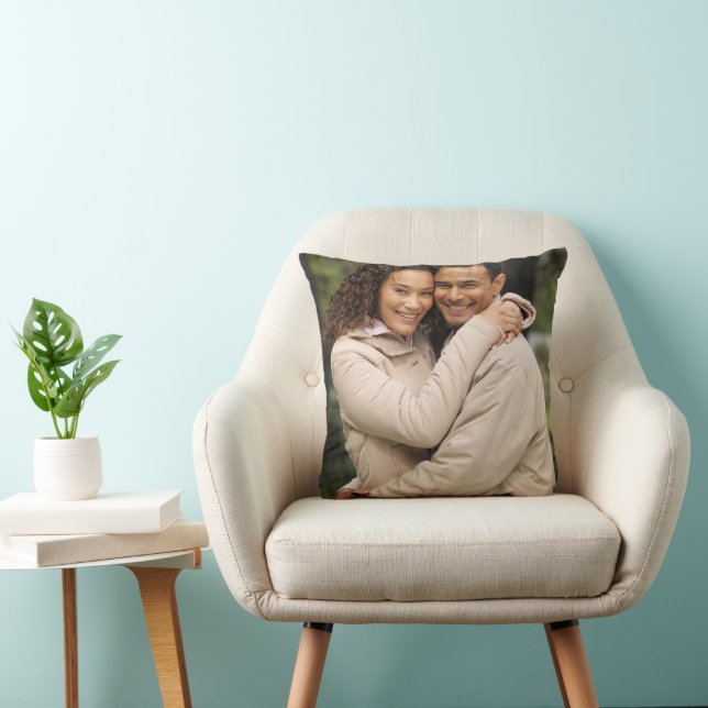 Create Your Own Photo Custom Pic Double Sided Throw Pillow (Chair)