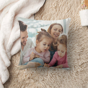 Create Your Own Photo Custom Pic Double Sided Throw Pillow