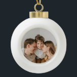 Create Your Own Photo Custom Picture DIY Ceramic Ball Christmas Ornament<br><div class="desc">Create something truly meaningful with a custom design made just for you. Add your favorite photo to transform a special moment into a personal keepsake that tells your story. Whether it’s a cherished memory, a loved one, or a moment that makes you smile, your image is printed with care to...</div>