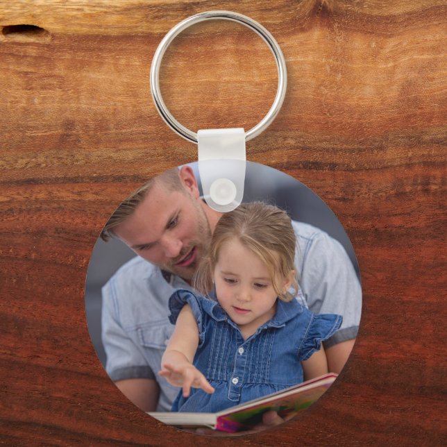Create Your Own Photo Custom Picture DIY  Keychain (Back)