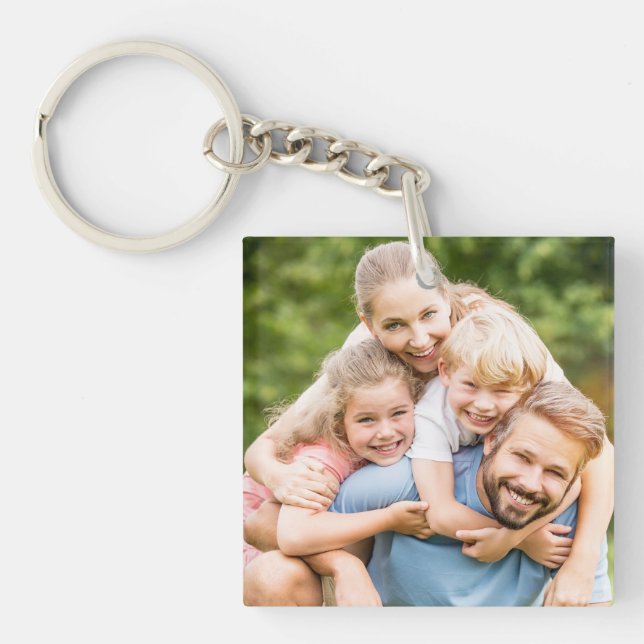 Create Your Own Photo Custom Picture DIY Keychain (Front)