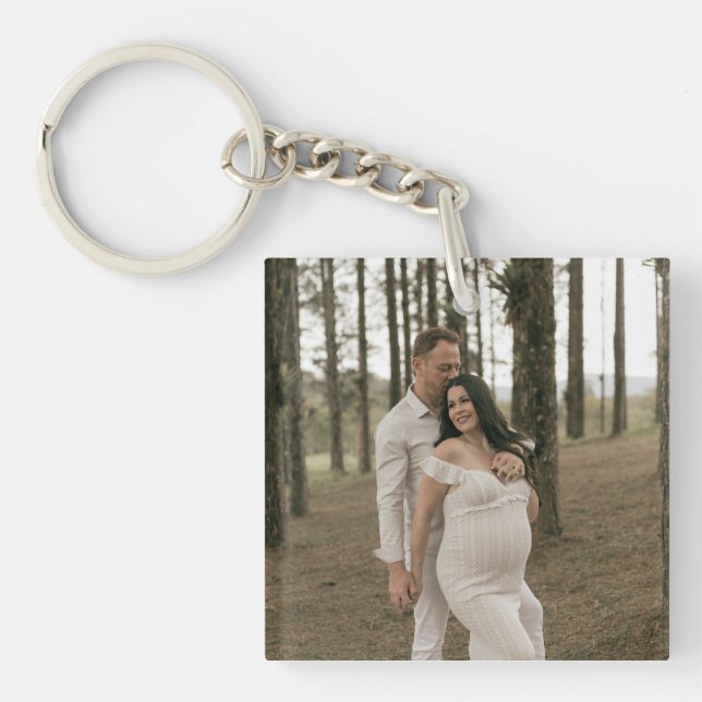 Create Your Own Photo Custom Picture DIY Keychain (Front)