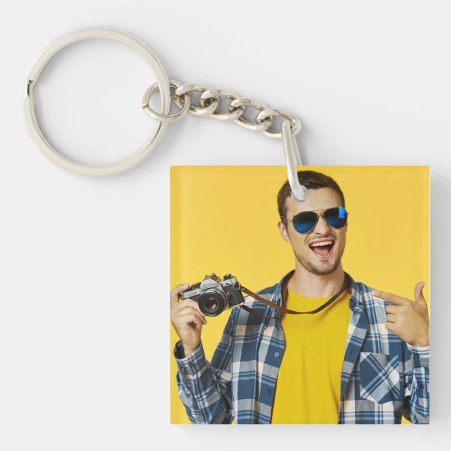 Create your Own Photo Custom Picture Keychain (Front)