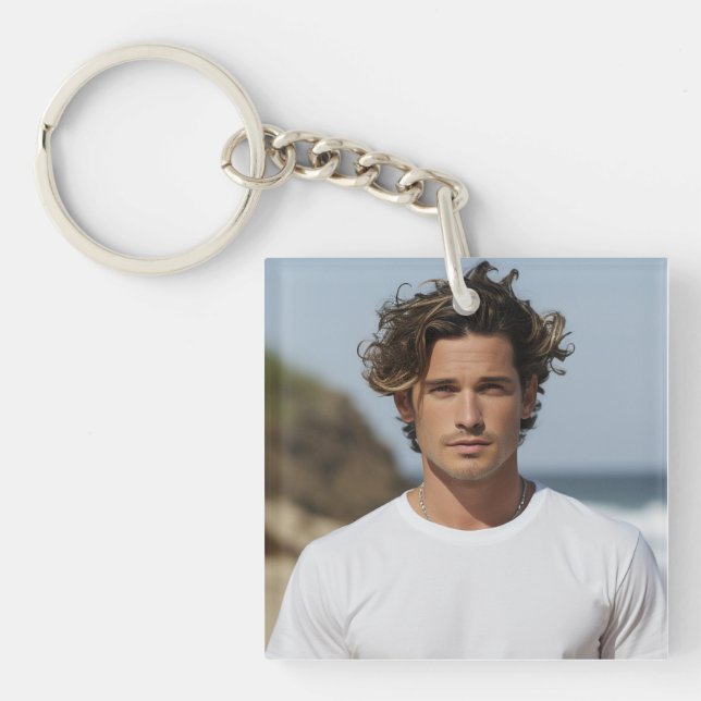 Create your Own Photo Custom Picture Keychain (Front)