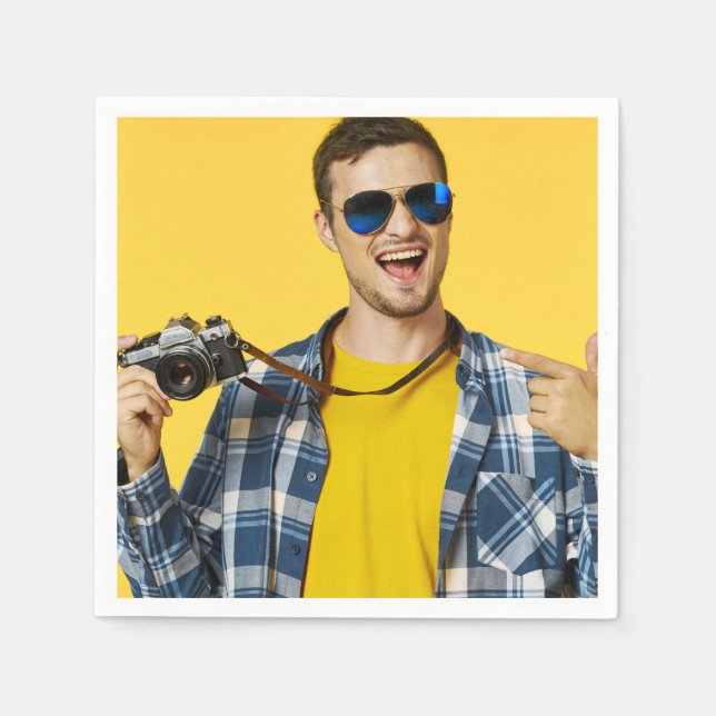 Create your Own Photo Custom Picture Napkin (Front)