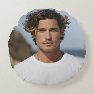 Create your Own Photo Custom Picture Round Pillow