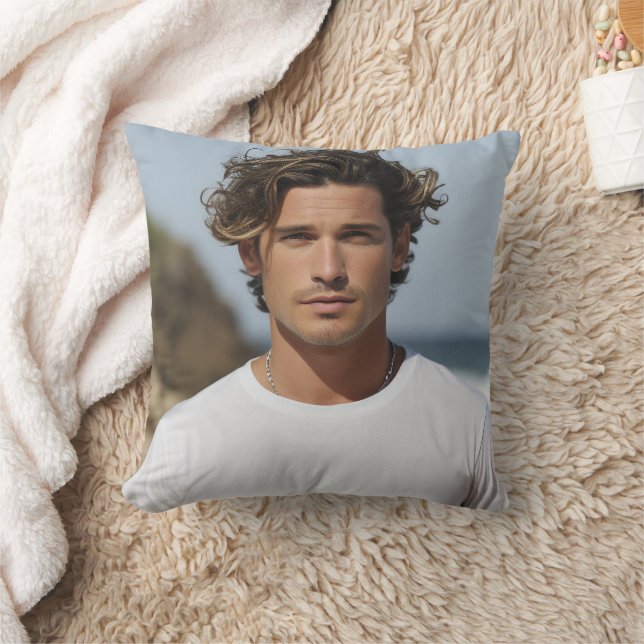Create your Own Photo Custom Picture Throw Pillow (Blanket)