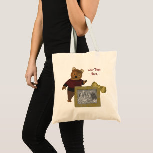 Create Your Own Photo Cute Bear Personalized  Tote Bag