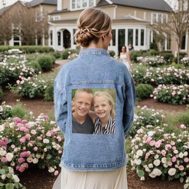 Create Your Own Photo Denim Jacket (Wedding Back)