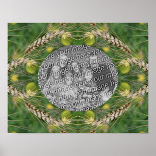 Create Your Own Photo Dried Summer Grass Frame  Poster