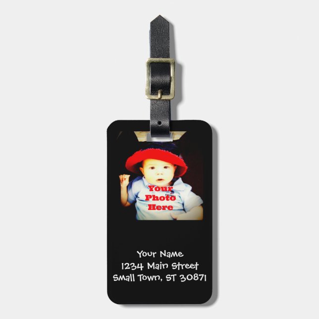 Create Your Own Photo Gifts Template Luggage Tag (Front Vertical)