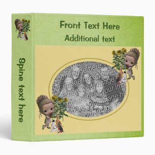 Create Your Own Photo Girl With Puppies Binder