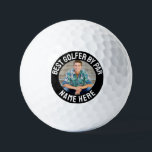 Create your Own Photo Golf Balls<br><div class="desc">Personalized Photo Golf Ball. This custom golf ball features your photo printed on one side against a solid black background, with all text in crisp white for a bold, high-contrast look. You can add custom text above, below, or on both sides of the photo—perfect for a name, a funny phrase,...</div>