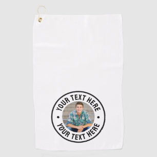 Create your Own Photo Golf Towel