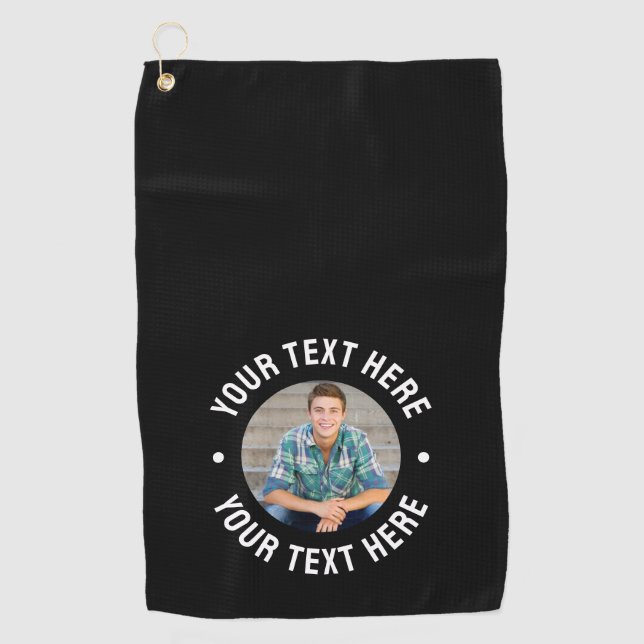 Create your Own Photo Golf Towel (Front)