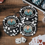 Create your Own Photo Keepsake Poker Chips<br><div class="desc">Personalized Photo Poker Chip. This custom poker chip features your photo printed right on the front in a clean circular layout, with space for short text above and below the image. Add a name, date, team slogan, or a fun message to make it personal. The same reversed colour layout is...</div>