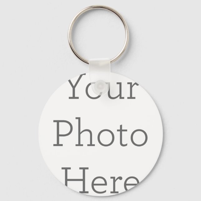 Metal Circle Keychain, 5.08 cm (Front)