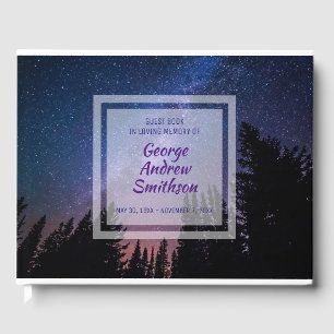 Create Your Own Photo Memorial Service Funeral Guest Book