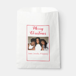 Create Your Own Photo Merry Christmas Favour Bag
