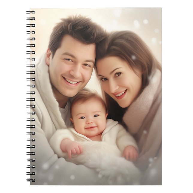 Create Your Own Photo Modern Custom Gift Notebook (Front)
