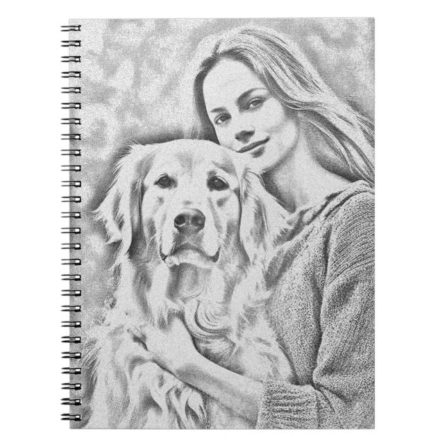 Create Your Own Photo Modern Custom Gift Notebook (Front)