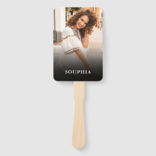 create Your Own Photo Monogram Graduation Hand Fan