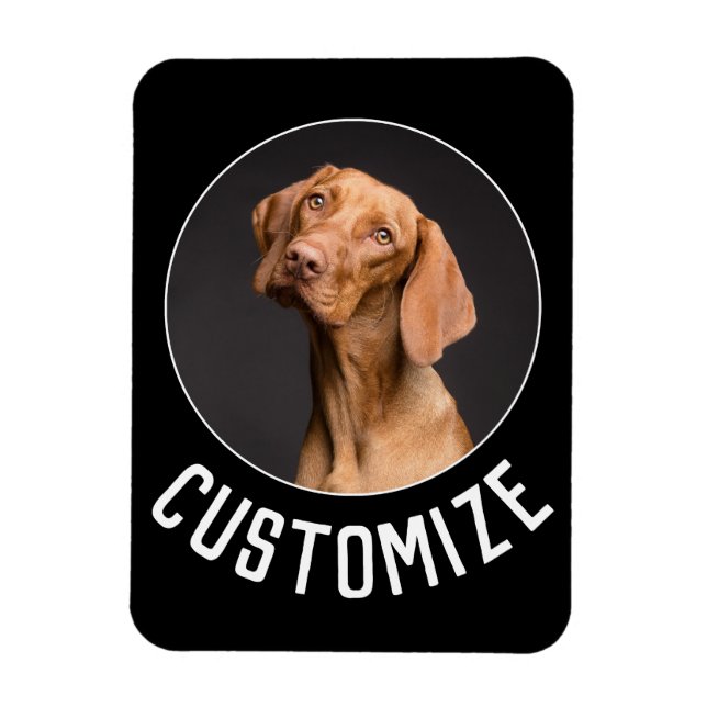 Create Your Own Photo or Picture and Text Magnet (Vertical)