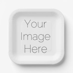 create your own photo paper plate for party custom