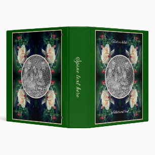 Create Your Own Photo Peach Rose And Buds Frame Binder