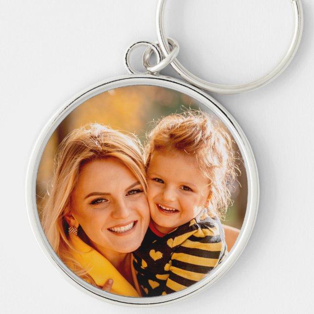 Create Your Own Photo Personalized Custom Keychain (Front)