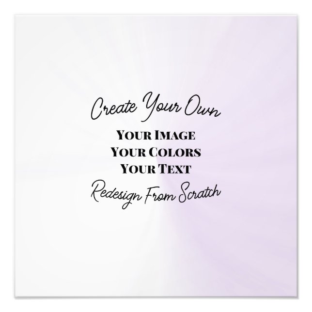 Create Your Own Photo Print (Front)