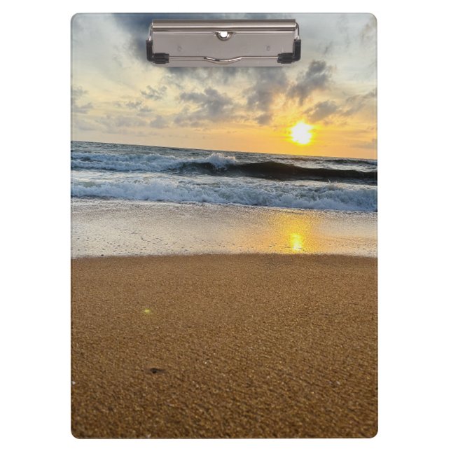Create Your Own Photo Simple beach sunrise Clipboard (Front)