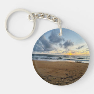 Create Your Own Photo Simple Modern sun rice Keychain